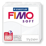 Plastelină Fimo soft 56 g, alb, Staedtler