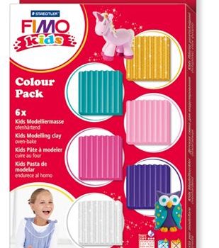 Set modelaj Fimo Kids, 6 culori, Girlie, Staedtler