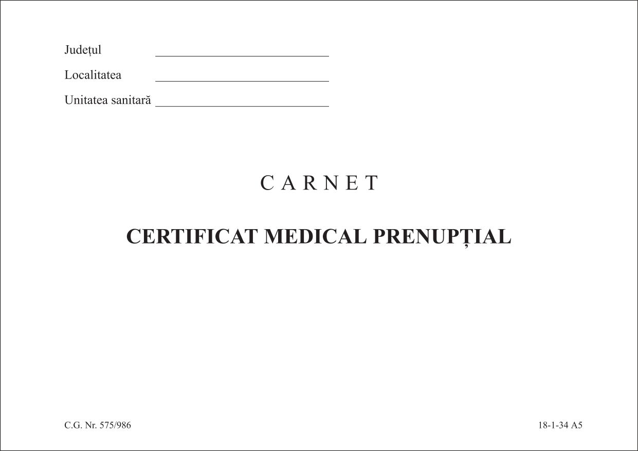 Certificat medical prenuptial