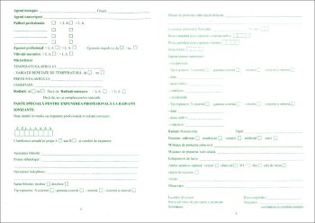 Dosar medical, A5, carnet 10 file, imprimate tipizate, Darcom