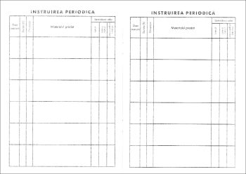 Fișă de instruire individuală privind securitatea și sănătatea în muncă, A5, carnet 8 file, imprimat tipizat, Darcom