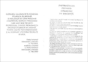 Fisa individuala de instructaj in domeniul situatiilor de urg.