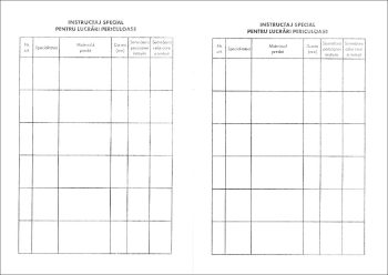 Fișă individuală de instructaj în domeniul situațiilor de urgență A5, carnet 8 file, imprimat tipizat, Darcom