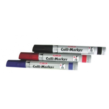 Marker Colli permanent 1-4 mm, reîncărcabil, culoare negru, Herlitz