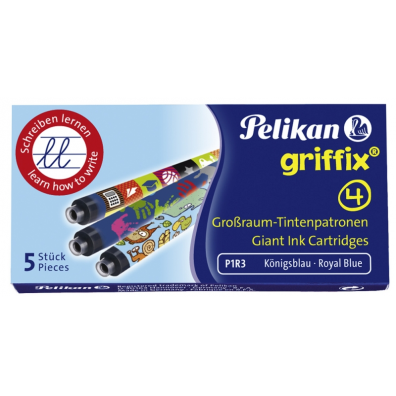 Rezerve stilou Griffix imprimate, set 5 bucăți, cutie carton, Pelikan