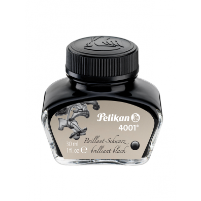 Cerneală 4001® în călimară, 30 ml, culoare negru lucios, Pelikan