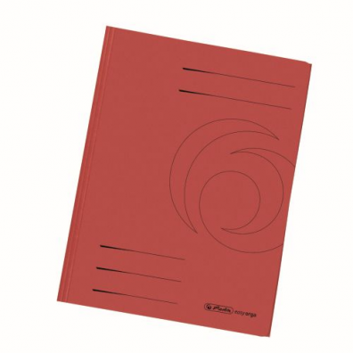 Dosar plic A4, carton reciclat, culoare roșu, Herlitz