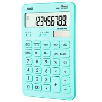 Calculator birou 12 digits, 1531, bleu pastel, Deli