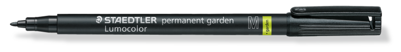 Marker permanent special pentru gradina M 1 mm, negru, Staedtler