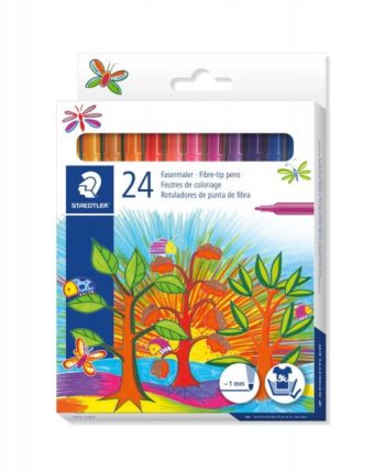 Carioca Noris 1 mm 24 culori/set, cutie carton, Staedtler