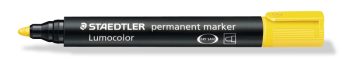 Marker permanent vârf rotund 2 mm, galben, Staedtler