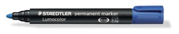 Marker permanent vârf rotund 2 mm, albastru, Staedtler