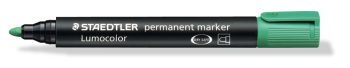 Marker permanent vârf rotund 2 mm, verde, Staedtler