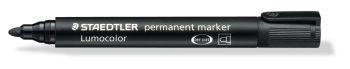 Marker permanent vârf rotund 2 mm, negru, Staedtler