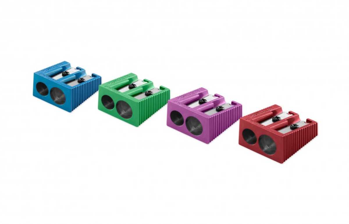 Ascuțitoare dublă metal, diferite culori, Staedtler