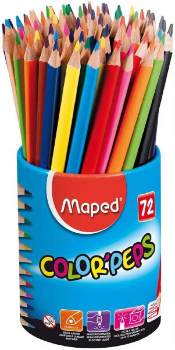 Creioane colorate Maped School’Peps 72 culori/set
