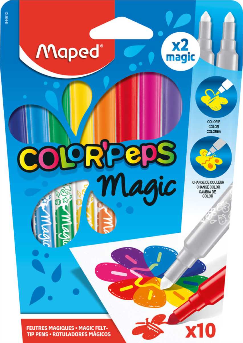 Carioca Maped Color’Peps Magic 10 culori/set