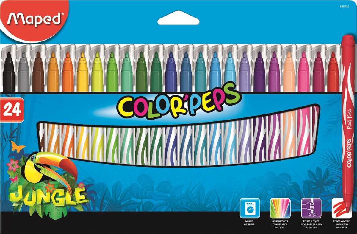 Carioca Maped Color’Peps Jungle 24 culori/set