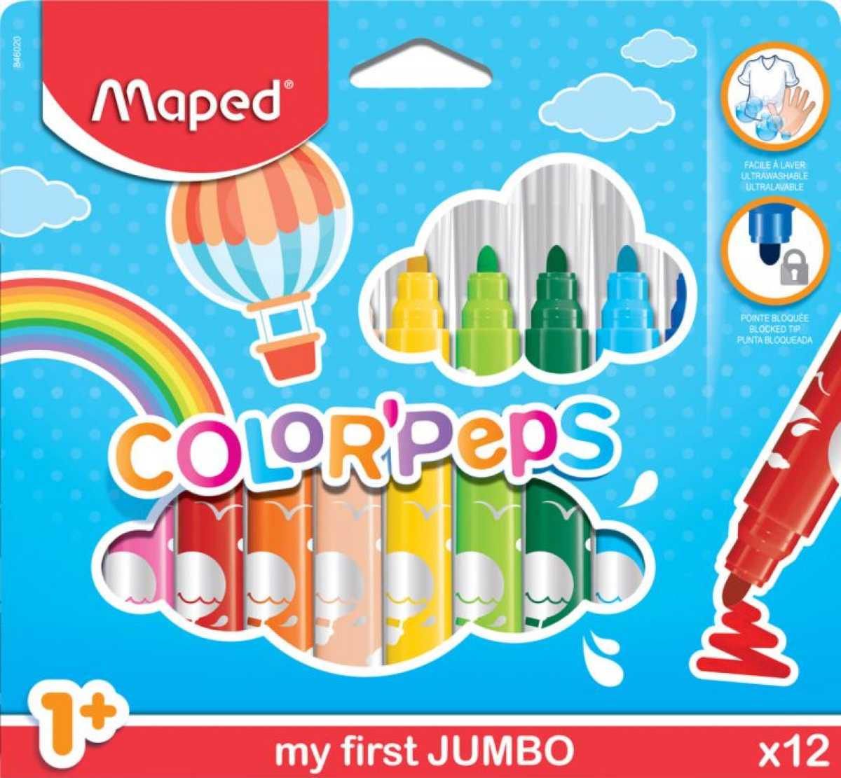 Carioca Maped Color’Peps My First Jumbo 12/set