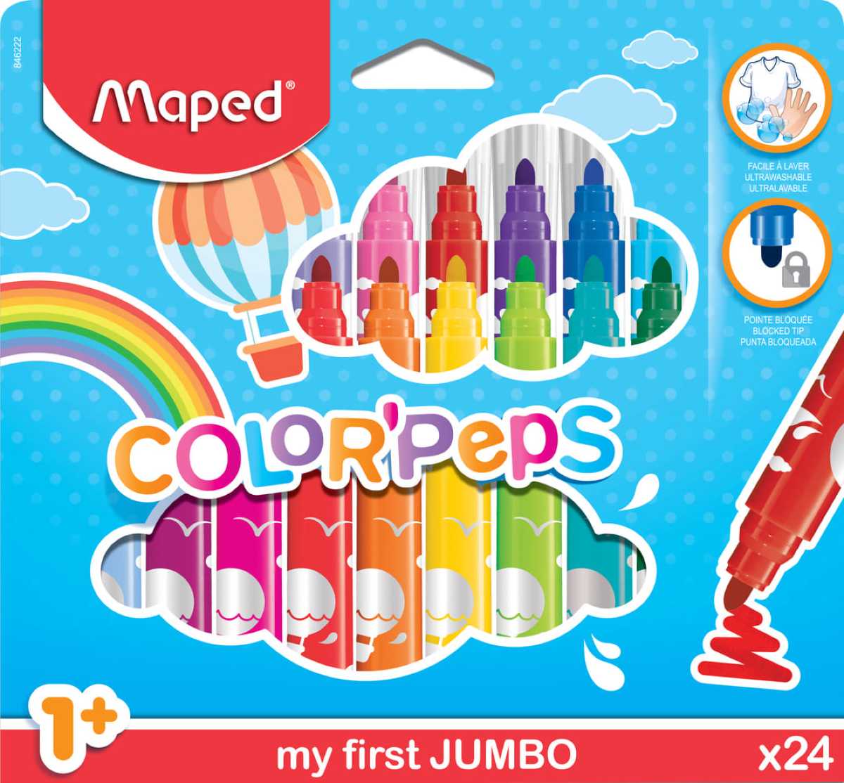 Carioca Maped Color’Peps My First Jumbo 24/set