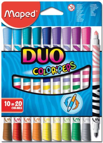Carioca Maped Color’Peps Duo 10 culori/ set