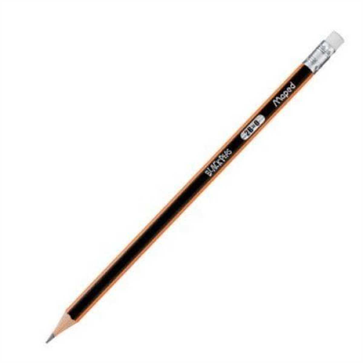 Creion cu guma Maped Black’Peps 2B