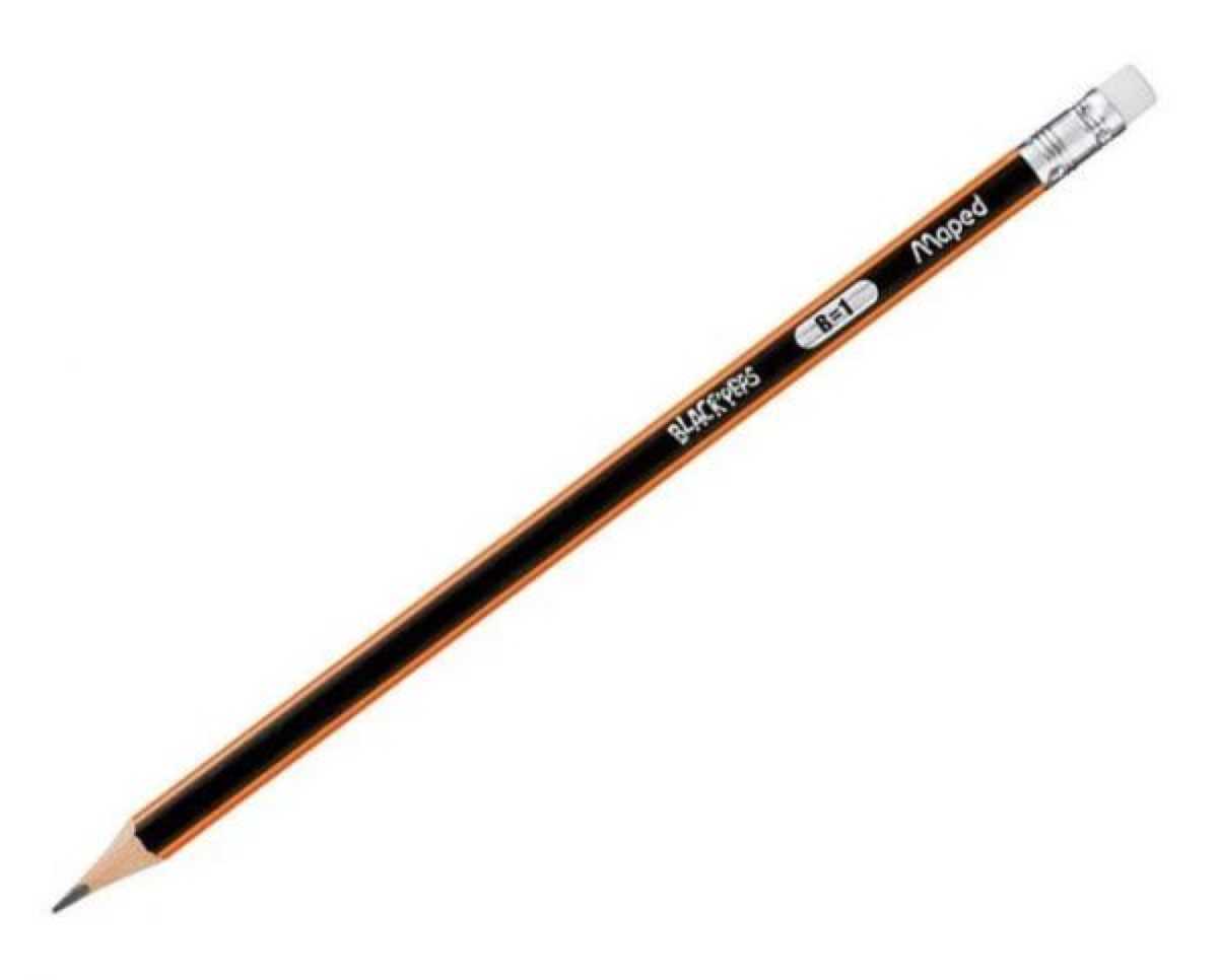 Creion cu guma Maped Black’Peps B