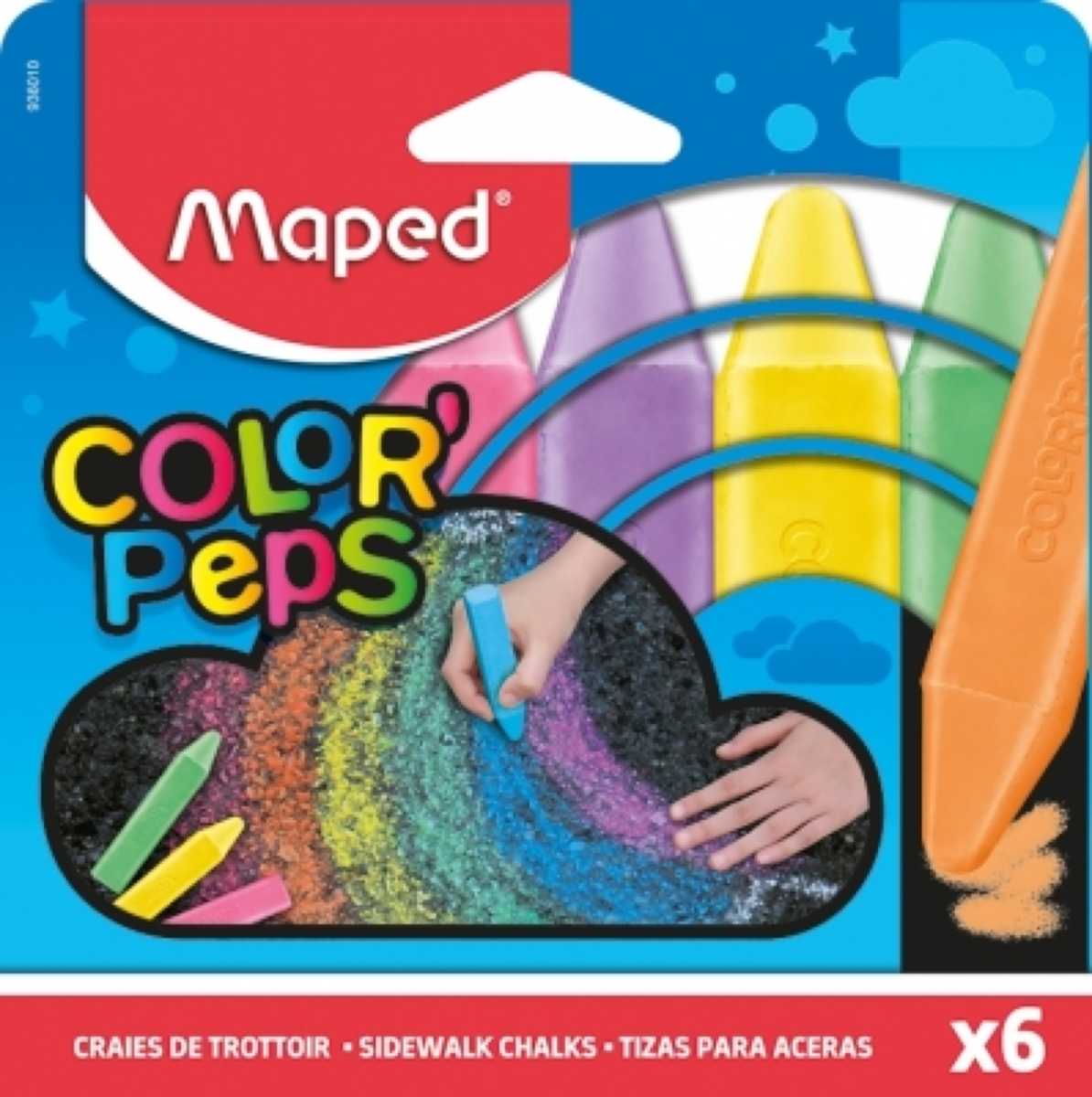 Creta color asfalt Maped Color’Peps 6 culori