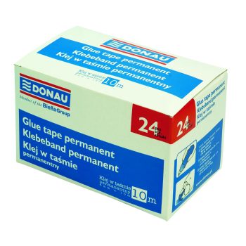 Dispenser cu rolă adezivă permanentă, 8 mm x 10 m, Donau