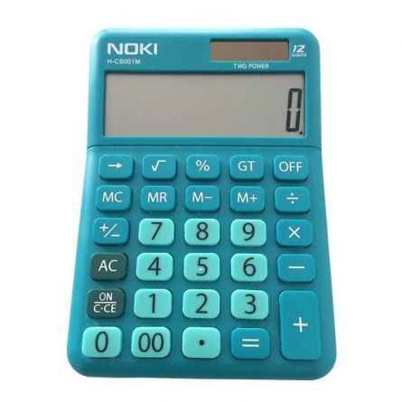 Calculator birou 12 digits, HCS001, albastru, Noki