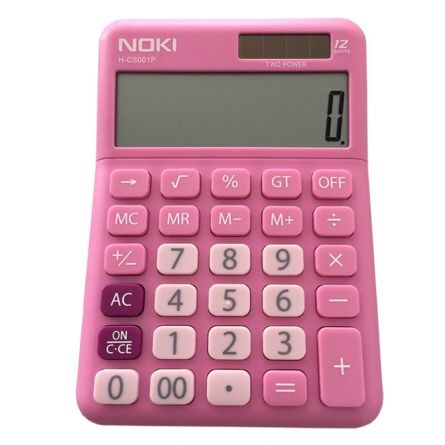 Calculator birou 12 digits, HCS001, roz, Noki