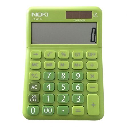 Calculator birou, 12 digits, HCS001, verde, Noki
