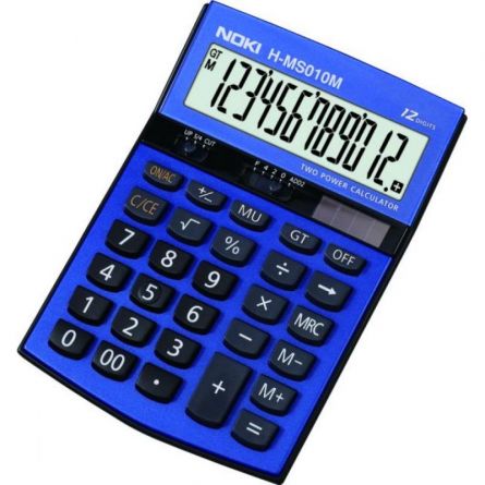 Calculator birou 12 digits, HMS010, albastru, Noki