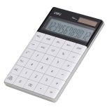 Calculator birou 12 digits modern, alb, Deli