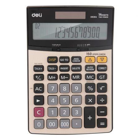 Calculator birou 14 digits, metal, 39264, Deli