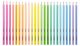 Creioane colorate 24 culori pastel, triunghiulare, Kores