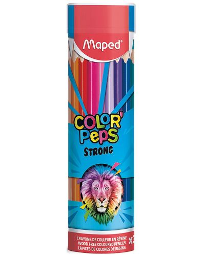 Creioane colorate Maped Color’Peps Strong 36 culori/set metal tube