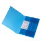 Mapă A4 PP, 15 mm, închidere cu elastic, culoare albastru regal translucid, Herlitz