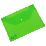 Mapă plastic cu buton A4, verde, Deli