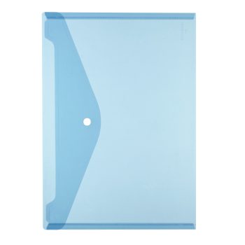 Mapă protecție A4, cu capsă de închidere, culoare albastru transparent, Herlitz