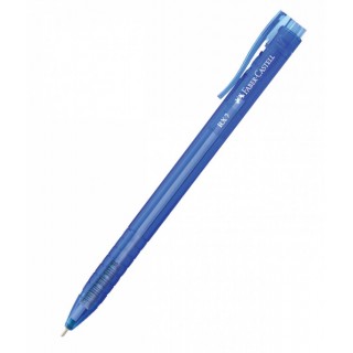 Roller 0.7 mm semi-gel cu mecanism, albastru RX7, Faber-Castell