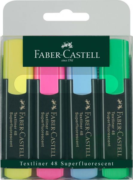 Textmarker set 4 1548, Faber-Castell