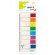 Stick index plastic transparent color 45 x 12 mm, 8 x 15 file/set, Stick’n, 8 culori transparent/neon, Hopax