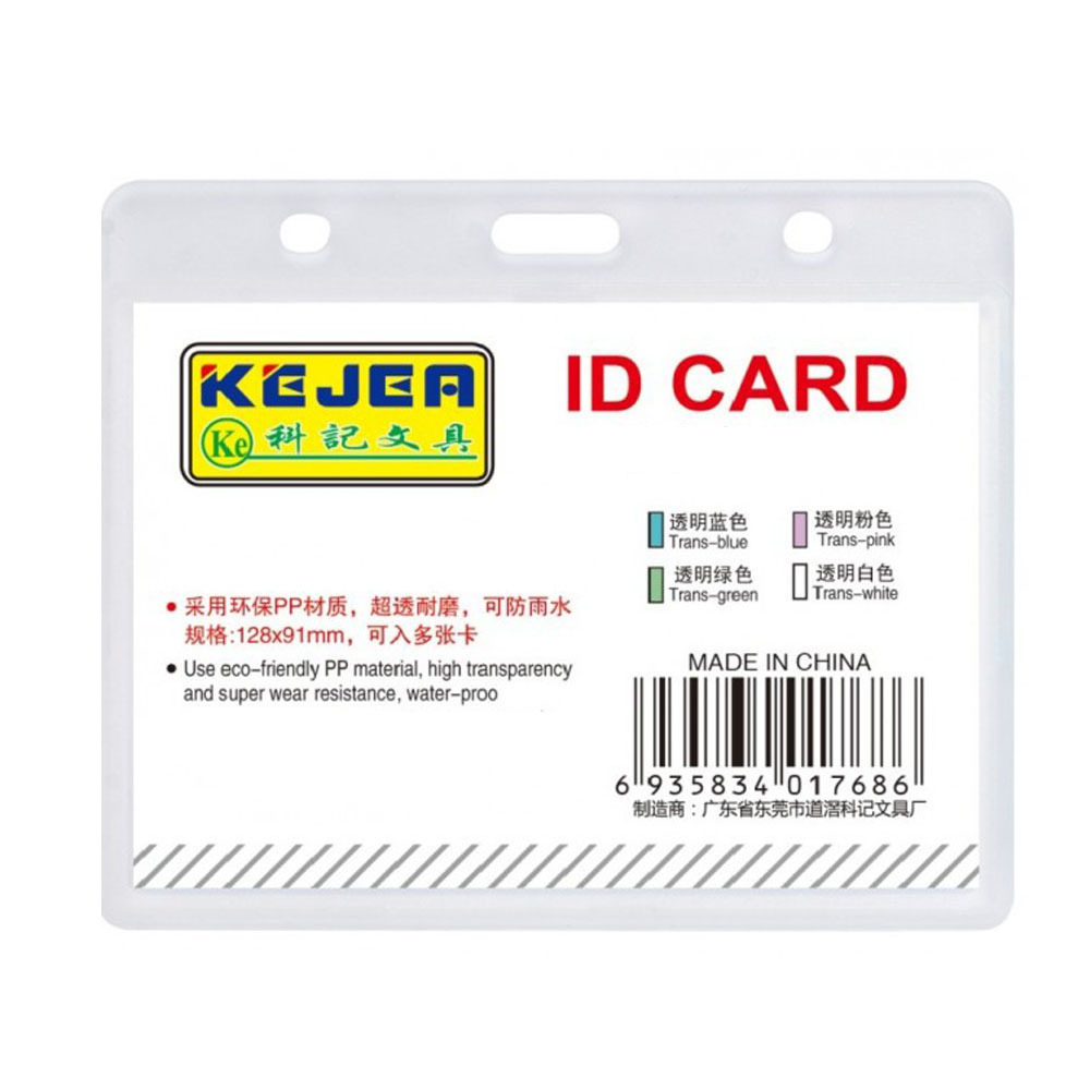 Suport PP water proof, pentru carduri, 105X74 mm, orizontal, Kejea, transparent