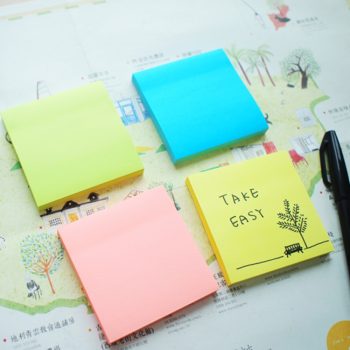 Notes autoadeziv extra-sticky 76 x  76mm, 90 file, Stick’n, verde neon, Hopax