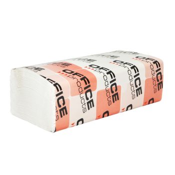 Șervețele Z hârtie albă, 23 x 25 cm, 2 straturi, 150 buc./pachet, 20 pachete/cutie, Office Products