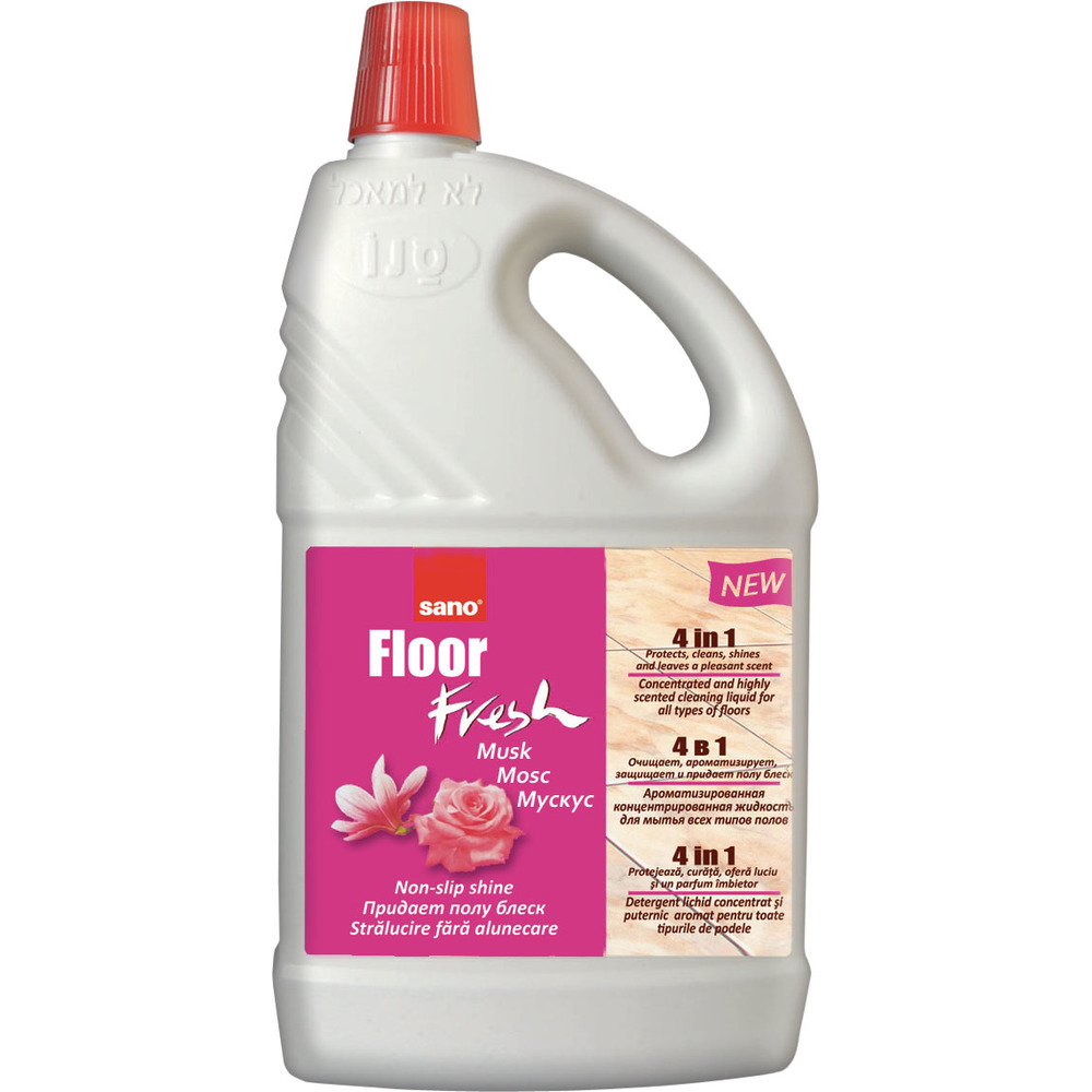 Detergent pentru pardoseli, curata și parfumează, 2 litri, Sano Floor Fresh, musk, Sano