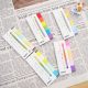 Stick index hârtie color 45 x 15 mm, 6 x 30 file/set, Stick’n, 6 culori alb/neon, Hopax
