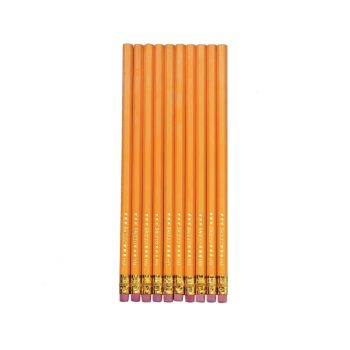 Creioane grafit cu radieră, mină HB, set 10 bucăți, Herlitz