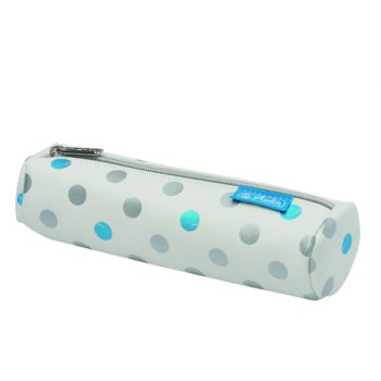 Necessaire rotund, dimensiune 20 x 6 x 6 cm, imitație de piele, motiv Frozen Glam